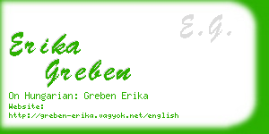 erika greben business card
